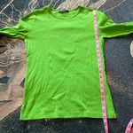 Vintage Lauren Ralph Lauren Lime Neon Green Long Sleeve Shirt Pocket Y2K Preppy Size M Photo 11