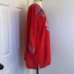 Calessa embroidered floral Red Size 1X Photo 8