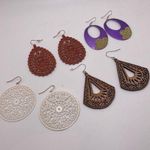 Dress Up Lot Of 4 Fun - Women’s Costume Earrings Pierced Dangle Drop -  Photo 0