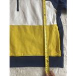 Nike Hoodie Womens L Blue Yellow Cotton Terry Knit Hooded Sweatshirt Colorblock Photo 6