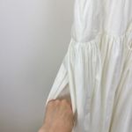 J.Crew  Drop Waist Midi Dress Cotton Poplin White A Line Minimalist Small NWT Photo 8