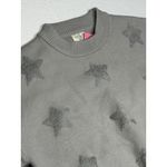 Simply Southern Gray Star Sweater cropped Long Sleeve Crew Neck Women's M NWT Photo 1