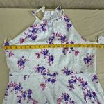 Candie's  Women's 2XL White Floral Keyhole Halter Fit & Flare Dress Photo 6