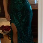 Emerald Green Prom / Formal Dress Size L Photo 0