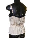 ASOS Cream Peplum Camisole and Black Lace Size 6 Photo 3