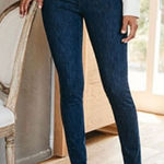 Soft Surroundings blue pull on skinny jeans size 6 Photo 0