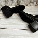 Enzo Angiolini  Women’s Size 9 Black Leather Stacked Heel Y2K Double Zip Bootie Photo 11