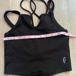 Free People NWOT XS/S FP Movement Black Strappy Crop Tank Photo 3
