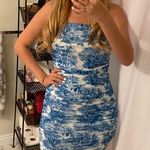SheIn blue french toile dress Photo 0