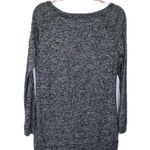 Athleta  Luxe Pose Cozy Marled Long Sleeve Sweater Top | Charcoal Grey | Small Photo 2