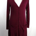 Bongo NWT Midi Long Magenta Purple Potion Cardigan Size Medium Photo 2
