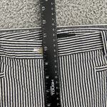 Ann Taylor Pants Women 12 Navy White Striped Seersucker Ankle Photo 7