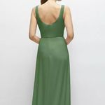 Thread Square Neck Chiffon Maxi‎ Dress With Circle Skirt Size 10 Green Photo 11