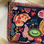 Lily bloom Cross Body Shoulder Bag Purse Handbag Navy Blue Floral Butterflies Photo 3