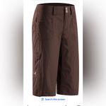 Arc’teryx Rampart Hiking Climbing Long Cargo Shorts. Size 10. Gray Photo 1