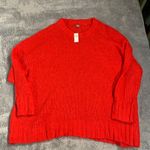 Aerie  Vibrant Red Crew Neck Sweater Photo 0