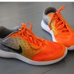 Nike Neon Orange/Gray 6.5y Lunarstelos Running Shoes Photo 2