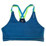 Reebok Blue Striped Sports Bra Photo 0