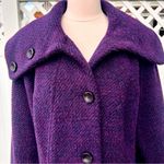 1 Madison Limited Collection Purple Wool Coat Photo 6
