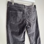 Garnet Hill Women’s Straight Leg Velvet Pants in Grey Size 2 Photo 3