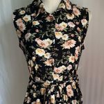 No Boundaries Black Floral Lace Back Sleeveless Shirt Dress Junior’s Size XL Photo 6
