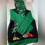 Colorful Holiday Knit Sweater Green Size L Photo 6