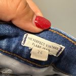 Madewell The Perfect Vintage Flare Jean Dark Wash Super High Rise Cutoff Hem 26 Photo 3