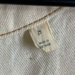 Faherty Linen Denim Malibu Mini Dress Whitecliff Wash Women's Size XL Cotton White Photo 8