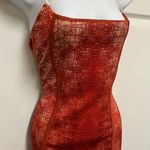 Pretty Little Thing Red Snake Clear Strap Mini Dress Photo 7