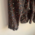 Madewell  Silk Ruffle-Hem Wrap Top in Starry Night Photo 8