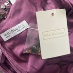 Mac Duggal Floral Beaded Column Gown in Raspberry, Size 2 New w/Tag Photo 12