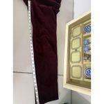 Talbots  Purple Burgundy Velvet Corduroy Straight Leg Pants 10 Holiday Xmas Photo 4