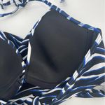 Carmen Marc Valvo NEW  Bikini Top Small Swim Sense Animal Zebra Underwire Wrap Photo 10