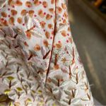 HD in Paris Anthropologie Ombré Embroidered Floral Linen Skirt - Size 4 Photo 13