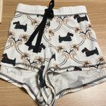 P.J. Salvage Scotty Dog Lovers White Print Shorts & Top Pajama PJ Set M L Photo 7
