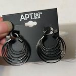 Apt. 9  Multi-Hoop Black Earrings nwt 💕3x15$ Photo 0