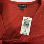 Torrid NWT ‎ Red Orange Textured Knit Surplice Wrap Dress Size 2X Photo 11
