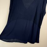 Lucky Brand NWT  Embroidered Top Blouse Sz XL Blue Western Aztec Flowy Tank Photo 14