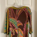 iCe Bold Multicolor Boat Neck 3/4 Sleeve Dress 4 Photo 7