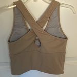Tan Crossback Sports Bra/Crop Tank Small Photo 1