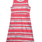 Tommy Bahama Tommy‎ Bahama Women's Coral White Striped Floral Sleeveless Cotton Dress Size MD Photo 0