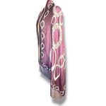 None Purple Reversible Geometric Circle Print Fringe Shawl Scarf Wrap Versatile Photo 3