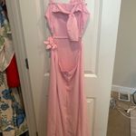 SheIn Pink Flower Appliqué Maxi Dress Photo 2