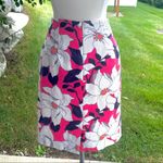 Ann Taylor Hibiscus Floral Pencil Skirt Photo 7