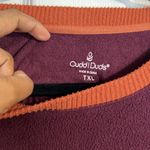 Cuddl Duds  Women’s Fleece Sweatshirt/Pullover - Maroon & Orange - Size XL Tall Photo 3