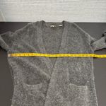 Levi's Women's Gray Open Cardigan Sweater Mohair Merino Wool Blend Pocket Size S Photo 11