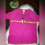 Quacker Factory  embroidered penguin Pink crew sweater sz 1X Photo 4