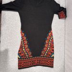 Flying Tomato Knee Length Tribal Bodycon Sweater Dress Size Medium Photo 3