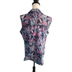 Reel Legends Sleeveless Women's Top Large Purple Blue White Photo 2