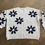 American Threads  flower Sweater size large  Photo 5